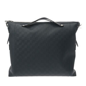 Louis Vuitton Damier Infini Black Dupleix Blue Leather Shoulder Bag